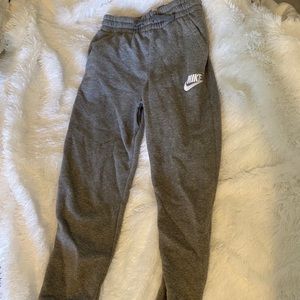 Gray Nike joggers
